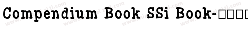 Compendium Book SSi Book字体转换